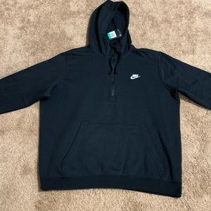 Men Nike Half Zip Hoodie - Sz XL